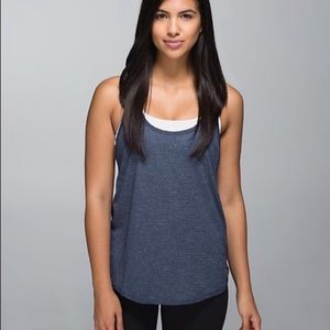 Lulemon 105 f singlet, navy heathered